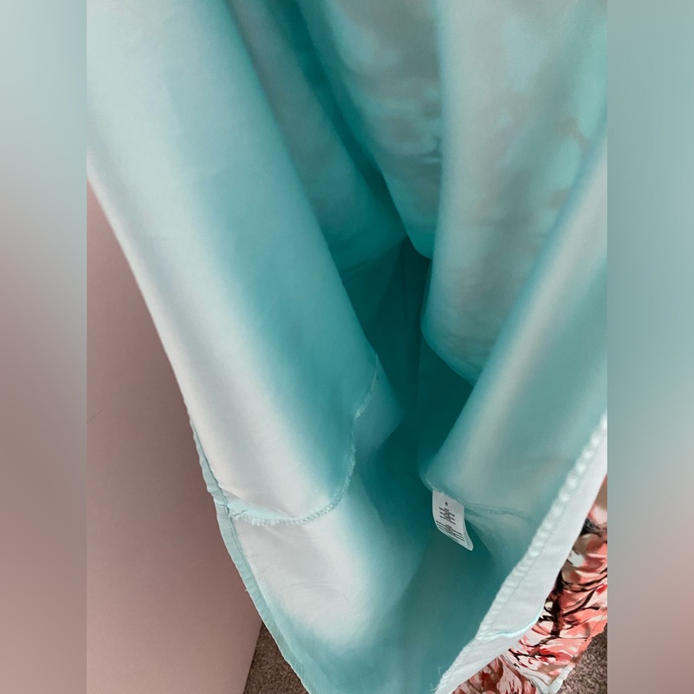 Jessica Simpson Floral Maxi Dress - Aqua and Coral - Picture 10 of 11